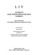 LIV, Lexikon der indogermanischen Verben