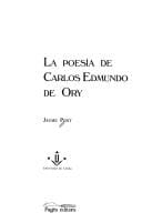 La poesía de Carlos Edmundo de Ory