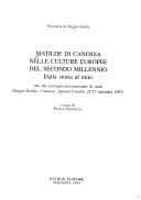 Matilde di Canossa nelle culture europee del secondo millennio