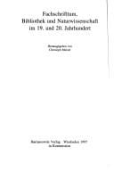 Fachschrifttum, Bibliothek und Naturwissenschaft im 19. und 20. Jahrhundert (Wolfenbütteler Schriften zur Geschichte des Buchwesens) (German Edition)