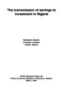 The transmission of savings to investment in Nigeria