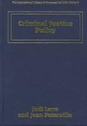 Criminal justice policy