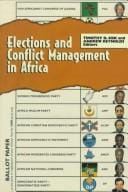 Elections and conflict management in Africa