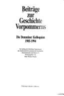 Beiträge zur Geschichte Vorpommerns