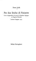 Per due liriche di Finisterre