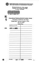 Sustainable development: getting there from here, a handbook for union environment committees and joint labour-managment environment committees.  by Ted Schrecker