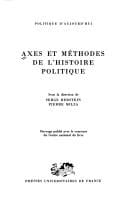 Axes et méthodes de l'histoire politique