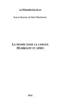 La Pensée dans la langue