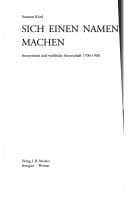 Sich einen Namen machen: Anonymität und weibliche Autorschaft 1700-1900 (Ergebnisse der Frauenforschung) (German Edition)