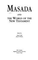 Masada and the world of the New Testament