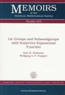 Lie groups and subsemigroups with surjective exponential fuction