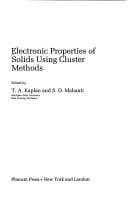 Electronic properties of solids using cluster methods