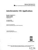 Interferometry VII--applications
