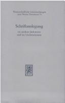 Schriftauslegung Im Antiken Judentum Und Im Urchristentum (Wissenschaftliche Untersuchungen Zum Neuen Testament) (German Edition)