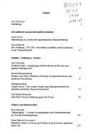 Kriegsbereitschaft und Friedensordnung in Deutschland 1800-1814