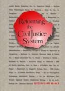 Reforming the civil justice system