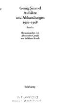 Aufsätze und Abhandlungen, 1901-1908