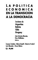 La política económica en la transición a la democracia