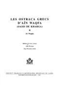 Les ostraca grecs d'Aïn Waqfa (oasis de Kharga)