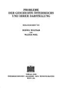 Probleme der Geschichte Österreichs und ihrer Darstellung