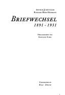 Briefwechsel 1891-1931