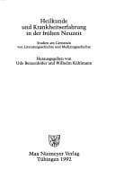 Heilkunde und Krankheitserfahrung in der frühen Neuzeit