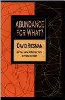 Abundance for what? And others essays