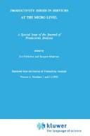 Productivity issues in services at the micro level