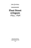 Fleet Street eclogues