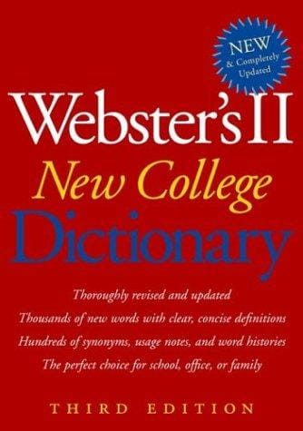Webster's new college dictionary
