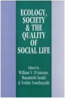 Ecology, society & the quality of social life