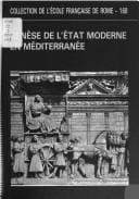 Genèse de l'Etat moderne en Méditerranée