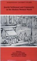 Jewish settlement and community in the modern western world