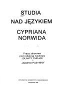 Studia nad językiem Cypriana Norwida