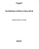 The distribution of welfare in Ghana, 1987-88