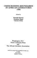 Crisscrossing boundaries in African literatures, 1986