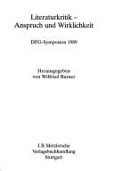 Literaturkritik--Anspruch und Wirklichkeit