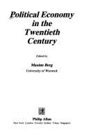 Political economy in the twentieth century