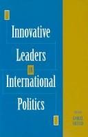 Innovative leaders in international politics