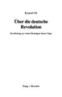 Über die deutsche Revolution