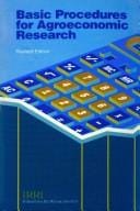 Basic procedures for agroeconomic research