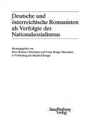 Deutsche und österreichische Romanisten als Verfolgte des Nationalsozialismus