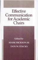 Effective communication for academic chairs