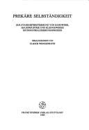 Prekäre Selbständigkeit