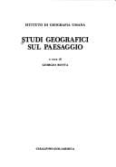 Studi geografici sul paesaggio