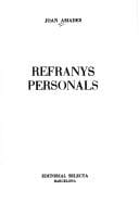 Refranys personals