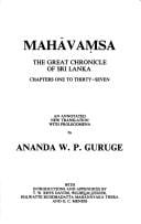 Mahāvaṃsa, the great chronicle of Sri Lanka