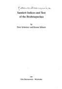 Sanskrit indices and text of the Brahmapurāṇa