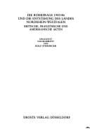 Die Ruhrfrage 1945/46 und die Entstehung des Landes Nordrhein-Westfalen