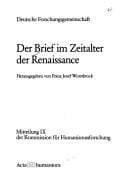 Der Brief im Zeitalter der Renaissance